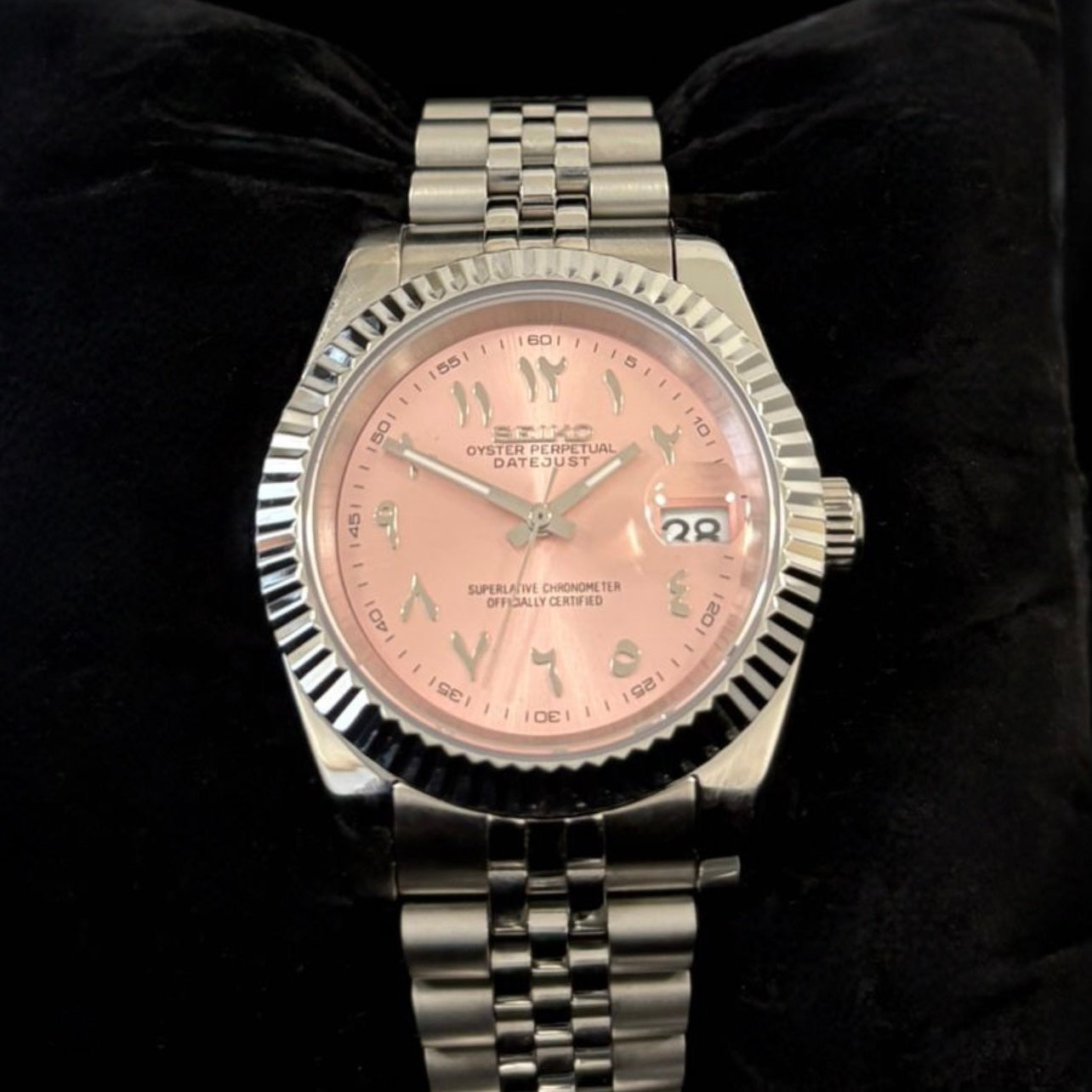 SZR Date Just Arabic Dial Rose