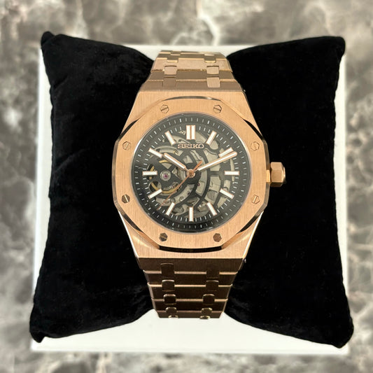 Royal Oak Or Rose Squelette Noire